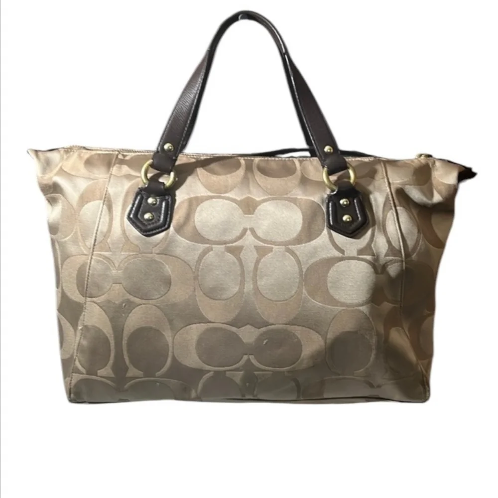 Coach Signature Campbell Satchel Shoulder Tote